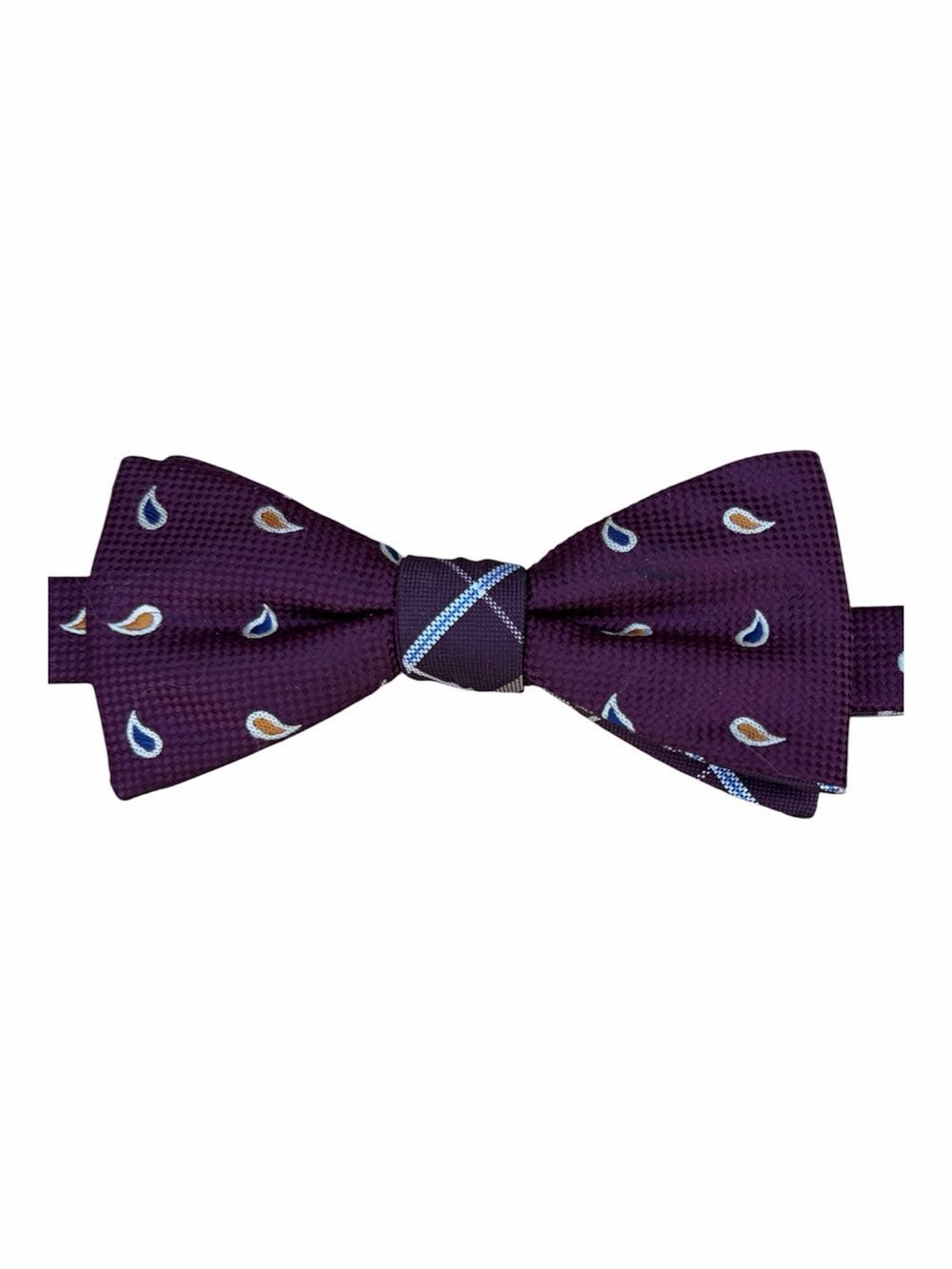 Stafford Burgundy Pre-Tied Bow Tie. Adjustable 14.5-20. Prom Homecoming EUC